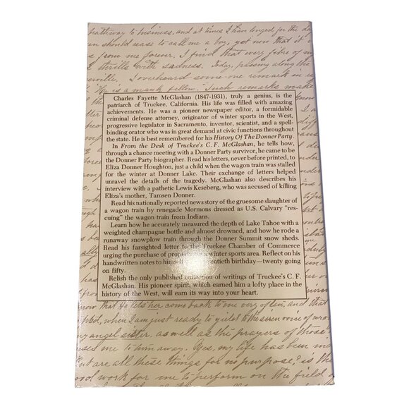 From The Desk Of Truckees C.F. McGlashan First Edition Paperback By M. Nona & Be - Picture 9 of 10